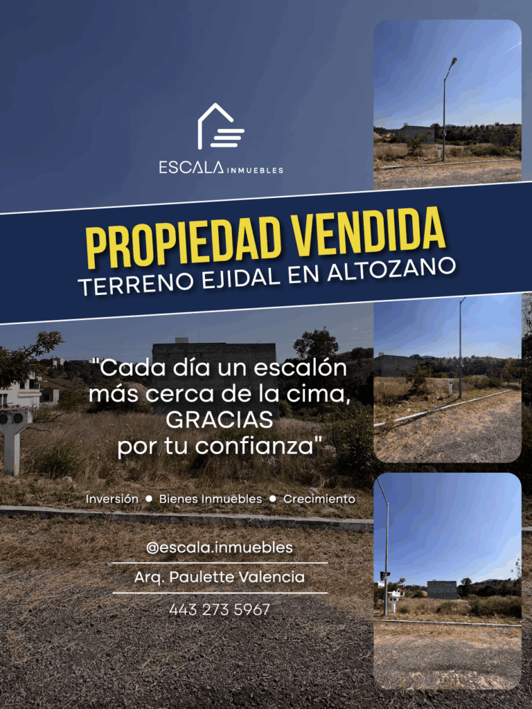 Terreno Ejidal en Altozano